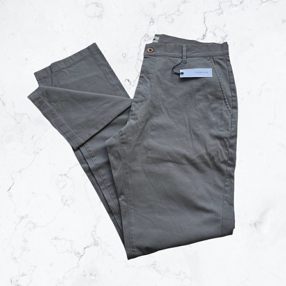 NWT Taylor Stitch Size 29 The Slim Chino Organic Ash Gray Pants Zip Fly